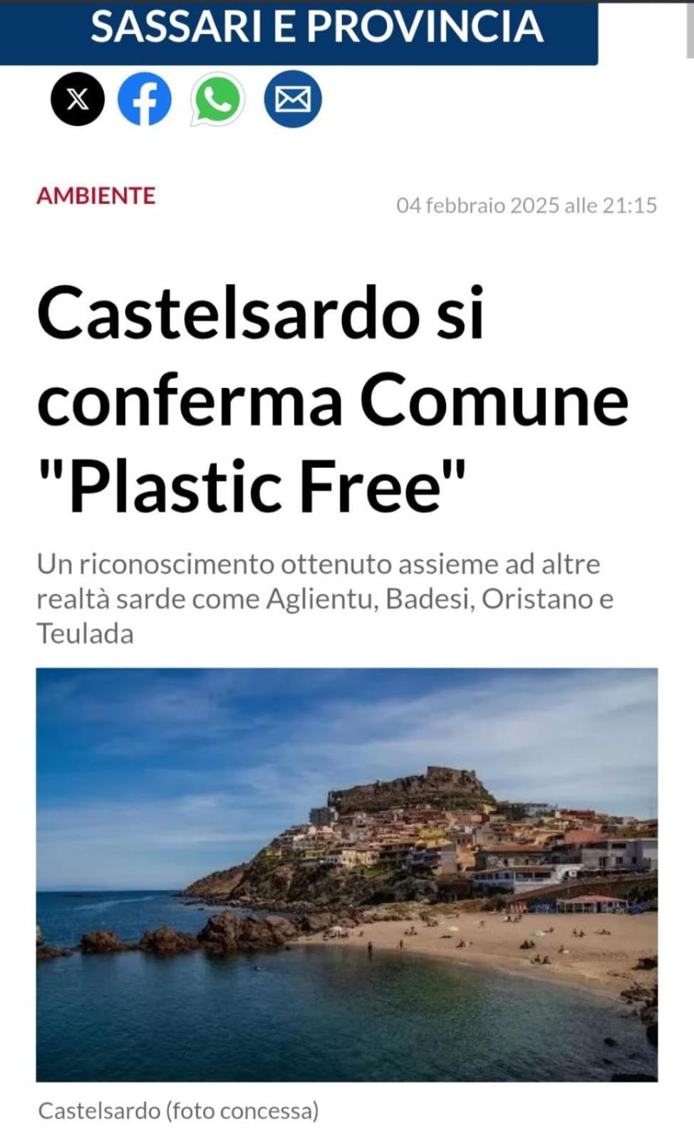Appartamento Il Tramonto Castelsardo Dış mekan fotoğraf